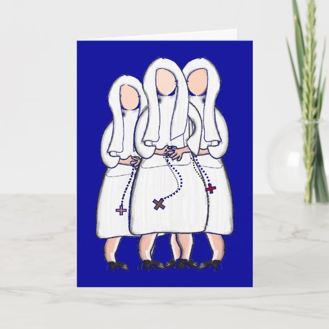 Jeanne Jugan Nun Art Cards-Blank Inside Card (Front)