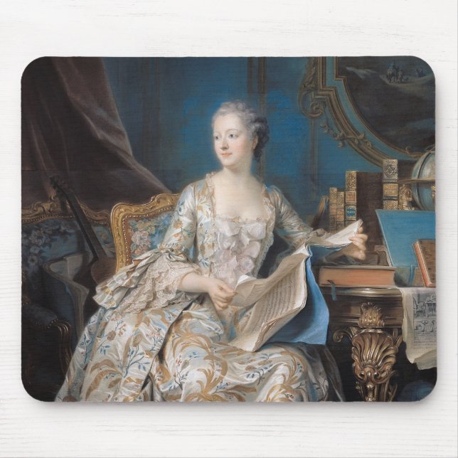 Jeanne Poisson  the Marquise de Pompadour, 1755 Mouse Pad (Front)