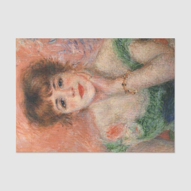Jeanne Samary in a Low Necked Dress (by Renoir) Tissue Paper (Front)