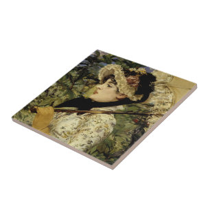 Jeanne: Spring 1881 by Manet Tile