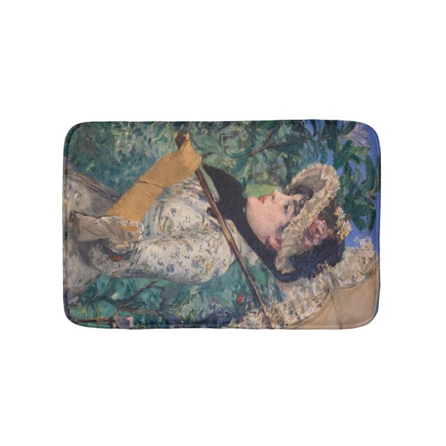 Jeanne (Spring)  By Édouard Manet Bath Mat (Front)