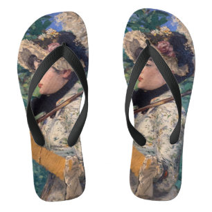 Jeanne (Spring) By Édouard Manet Flip Flops
