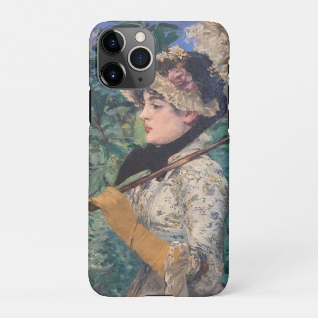 Jeanne (Spring)  By Édouard Manet iPhone Case (Back)