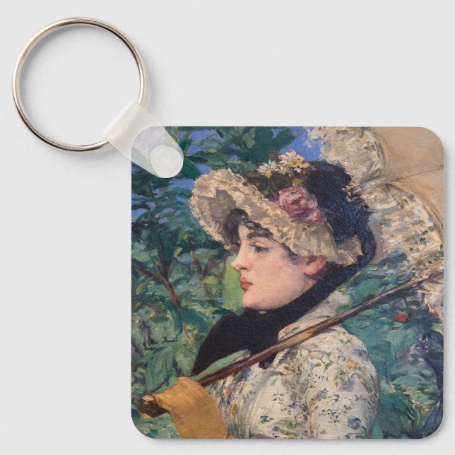 Jeanne (Spring)  By Édouard Manet Keychain (Front)