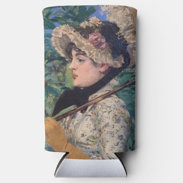 Jeanne (Spring)  By Édouard Manet Seltzer Can Cooler (Front)