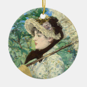 Jeanne (Spring) Edouard Manet    Ceramic Ornament
