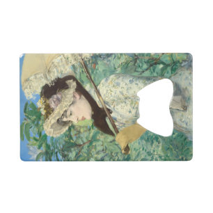 Jeanne (Spring) Edouard Manet Credit Card Bottle Opener