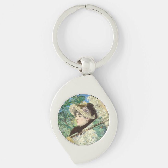 Jeanne (Spring) Edouard Manet    Keychain (Front)
