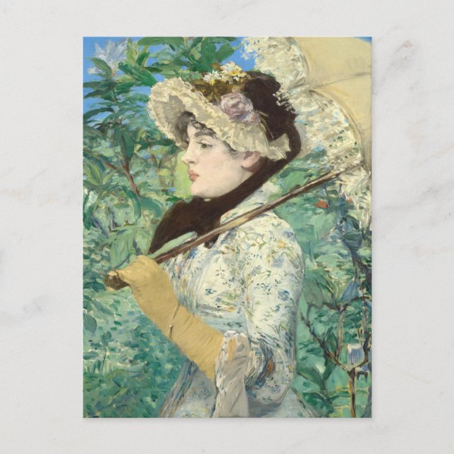Jeanne (Spring) Edouard Manet   Postcard (Front)