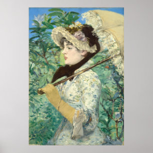 Jeanne (Spring) Edouard Manet Poster