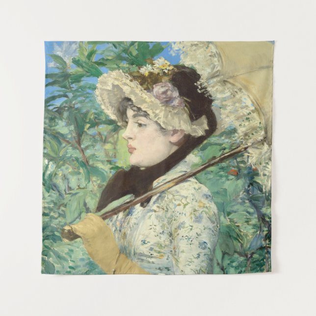 Jeanne (Spring) Edouard Manet   Tapestry (Front)