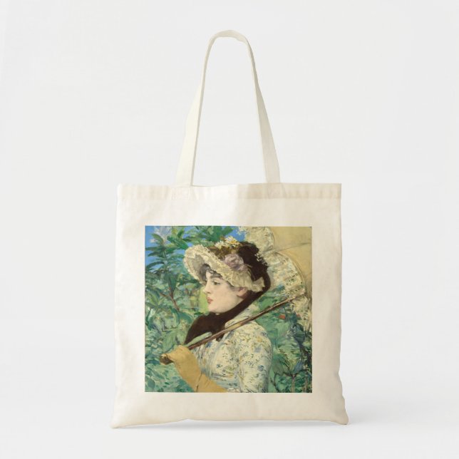 Jeanne (Spring) Edouard Manet    Tote Bag (Front)
