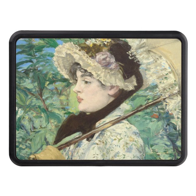 Jeanne (Spring) Edouard Manet    Trailer Hitch Cover (Front)