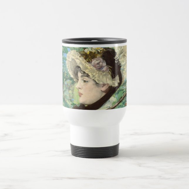 Jeanne (Spring) Edouard Manet     Travel Mug (Center)