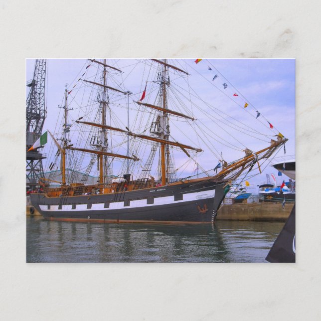 "Jeannie Johnston" sail training vessel, tall ship Postcard (Front)