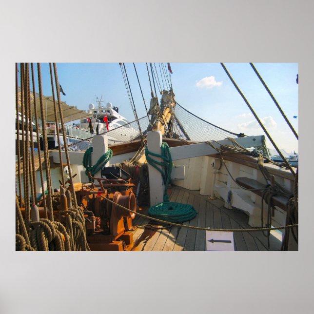 "Jeannie Johnston" Tall ship, figurehead Poster (Front)