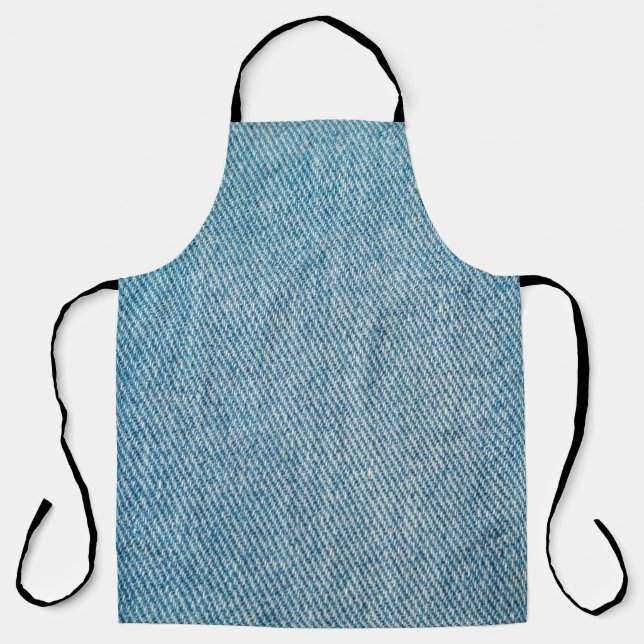 Jeans background. Perspective and closeup view to  Apron (Front)