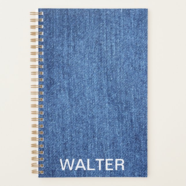 Jeans Colour Small (5.5" x 8.5") Planner (Front)