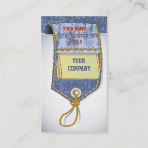 Jeans Denim Business Card