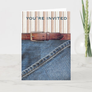 Jeans et invitation de rayures