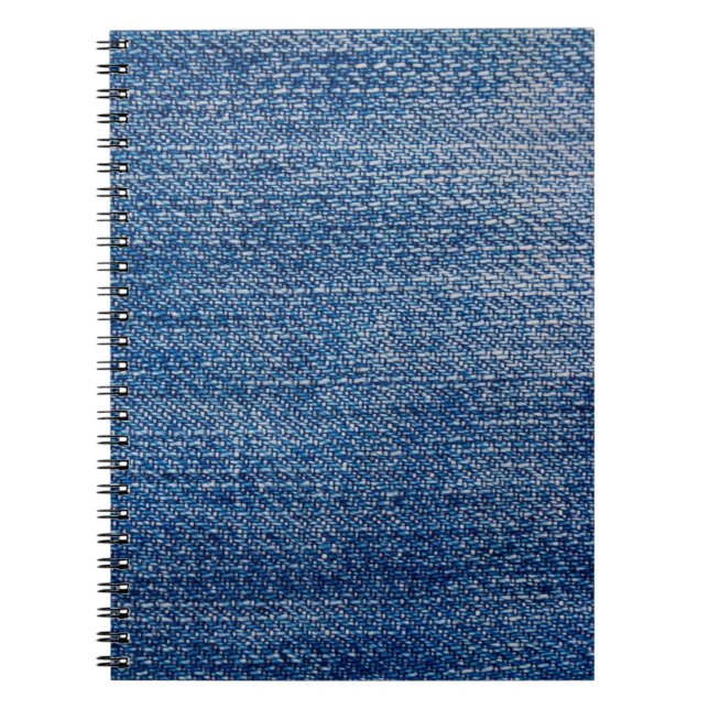 Jeans fabric denim structure blue notebook (Front)