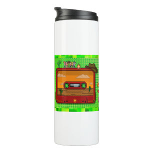 Jeans games pixel art. thermal tumbler