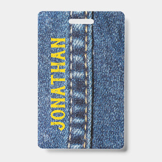 Jeans Luggage Tag / Badge