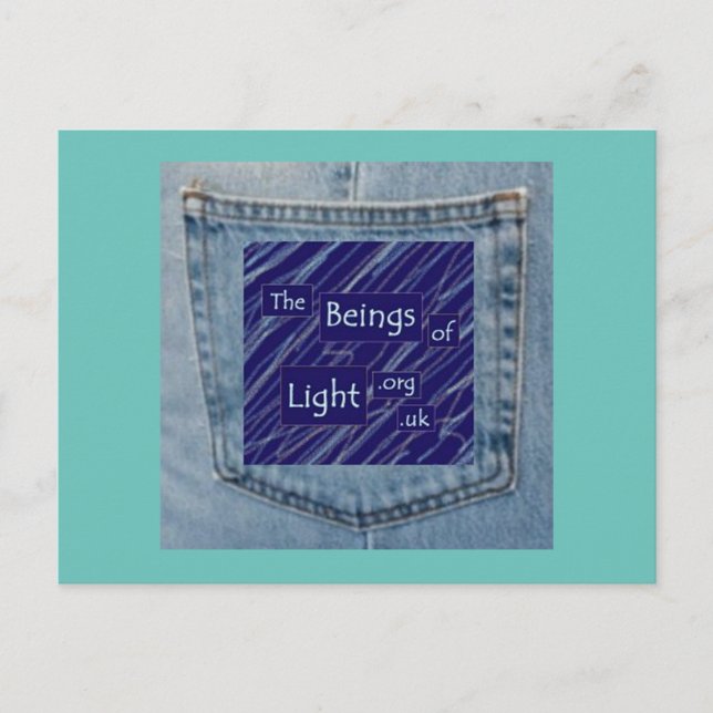 Jeans Pocket Beautés of Light Fun Design Carte pos (Devant)
