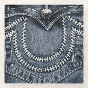 Jeans Pocket Glass Coaster
