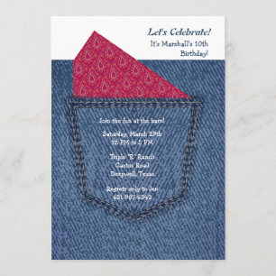 Jeans Pocket Invitation