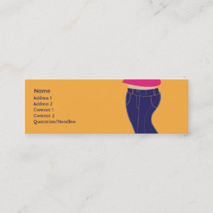 Jeans - Skinny Mini Business Card