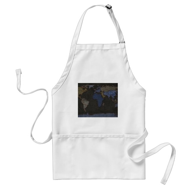 Jeans World Map (No labels) Standard Apron (Front)