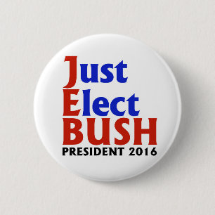 JEB BUSH 2016 2 INCH ROUND BUTTON
