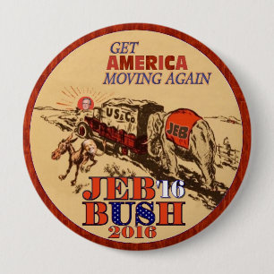 Jeb Bush 2016 4 Inch Round Button