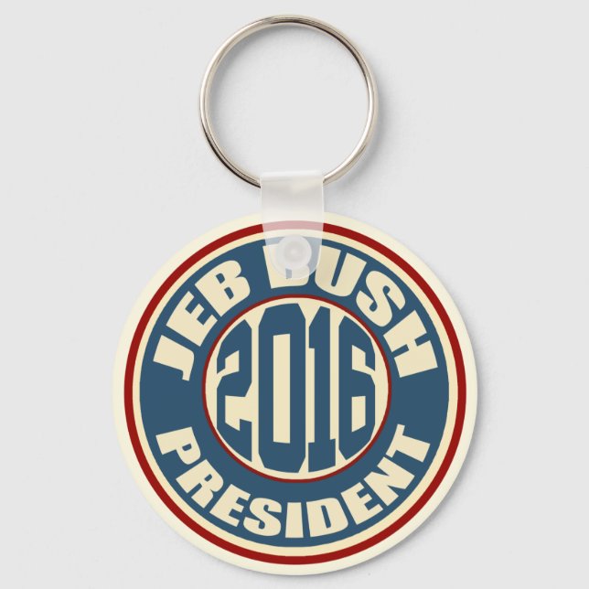 Jeb Bush President 2016 Keychain (Front)