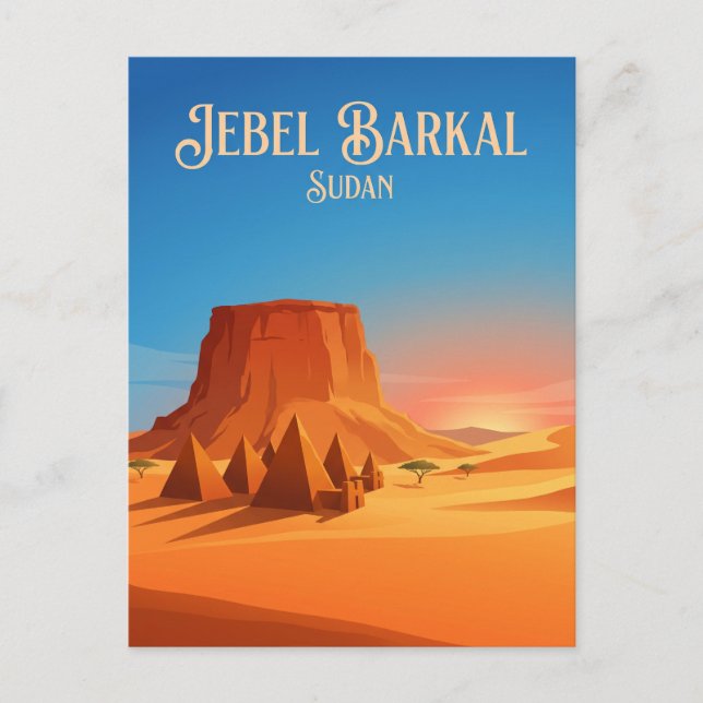 Jebel Barkal Sudan Postcard (Front)