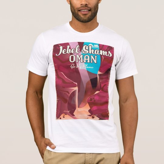 Jebel Shams, Oman vintage travel poster. T-Shirt