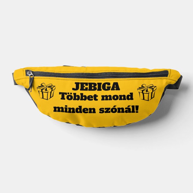 JEBIGA Többet minden szónál ! sárga oldaltáska (Poser)