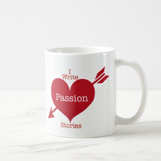 J'écris des histoires de passion Café Mug (Droite)