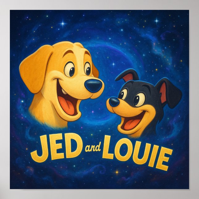 "Jed & Louie" Poster (Front)