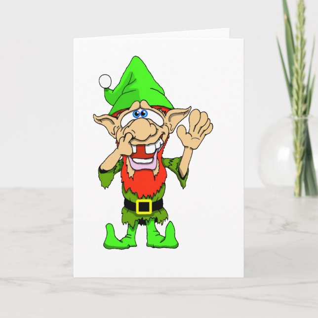 Jed the Twisted Elf Holiday Card (Front)