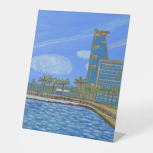 Jeddah Pedestal Sign