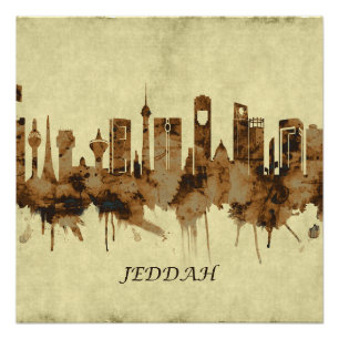 Jeddah Saudi Arabia Cityscape Poster