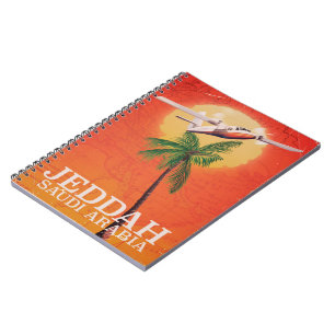 Jeddah Saudi Arabia Vacation poster Notebook