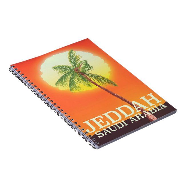 Jeddah Saudi Arabia Vacation poster Notebook (Right Side)