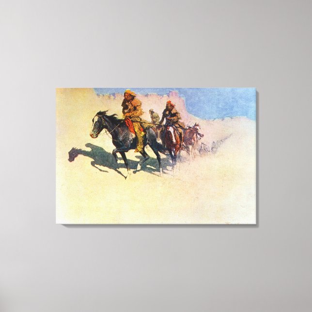 Jedediah Smith making his way across the desert Canvas Print (Front)