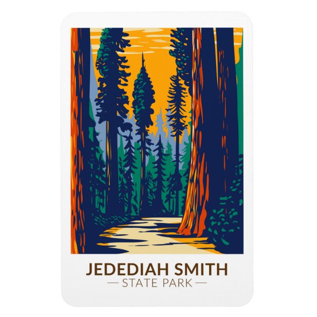 Jedediah Smith Redwoods State Park California Magnet (Vertical)