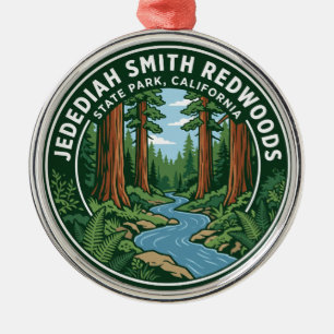 Jedediah Smith Redwoods State Park California Metal Ornament