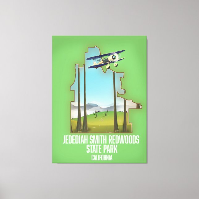 Jedediah Smith Redwoods State Park Canvas Print (Front)