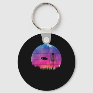 Jeden Tag Discgolf im Wald Keychain